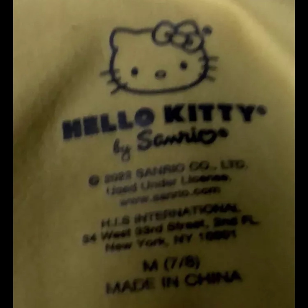 Hello Kitty Girls Lemon Yellow Soft Dress Size Medium (7-8) NWT - Picture 8 of 9